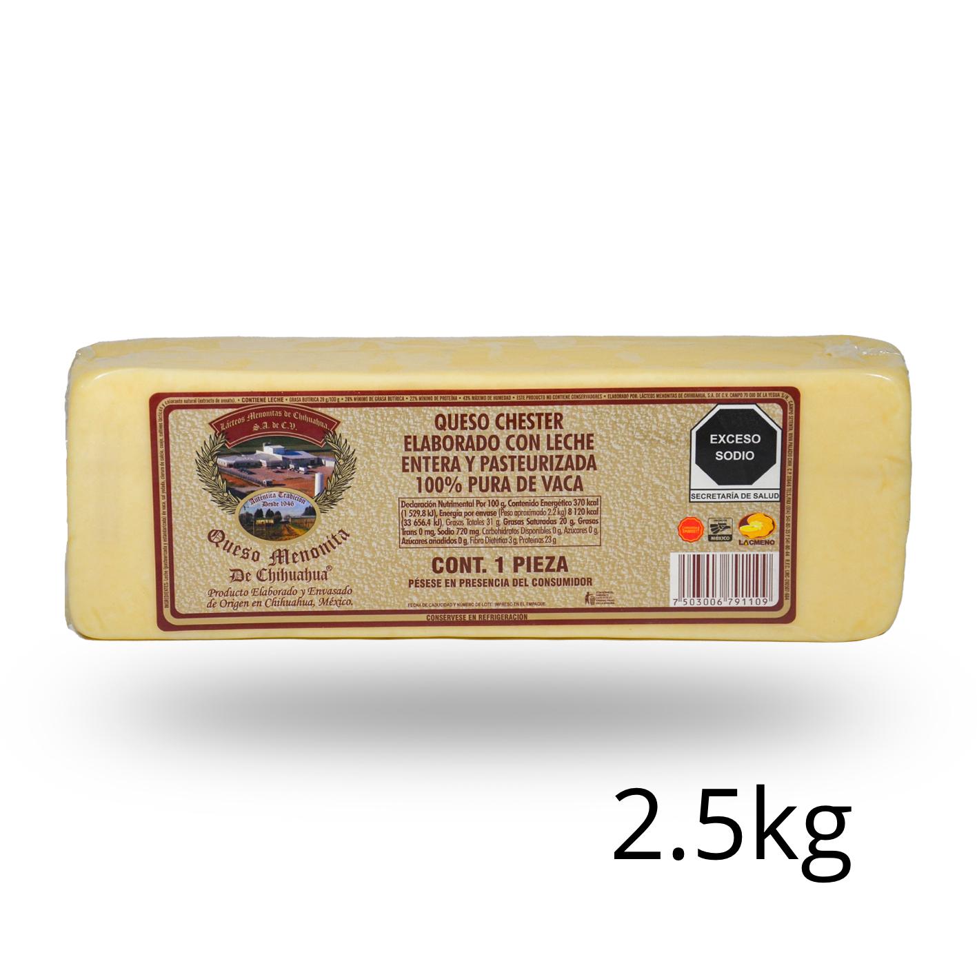 Queso Chihuahua 100% Leche