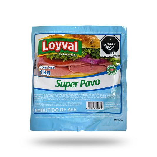 Jamón Súper Pavo Loyval 1Kg