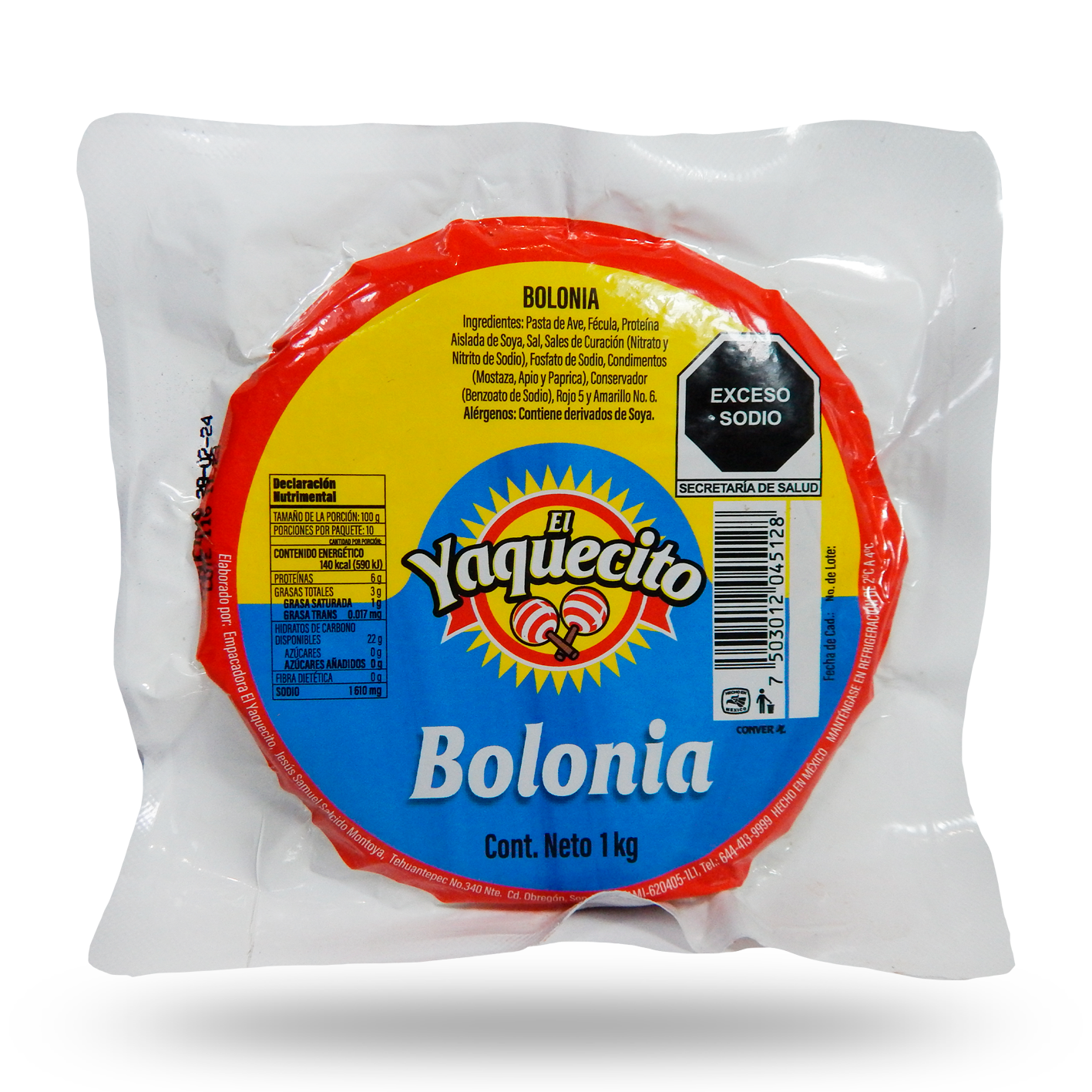 Jamon Bolonia Yaquesito 1Kg